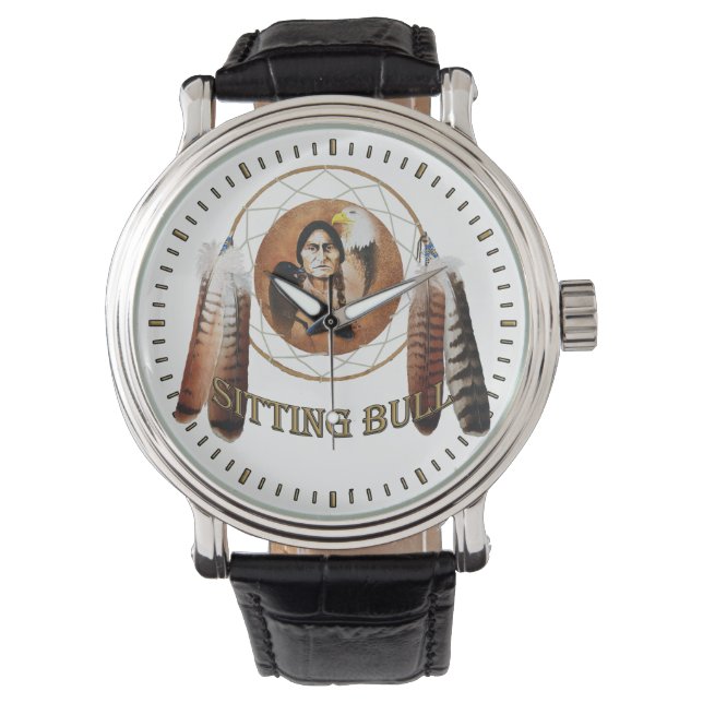 Sitting Bull Dreamweaver Horloge (Voorkant)