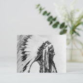 Sitting Bull, een Hunkpapa Sioux Briefkaart (Staand voorkant)