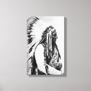 Sitting Bull, een Hunkpapa Sioux Canvas Afdruk