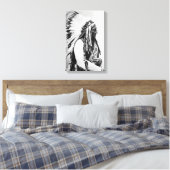 Sitting Bull, een Hunkpapa Sioux Canvas Afdruk (Insitu (Slaapkamer))
