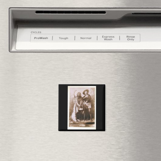Sitting Bull en Buffalo Bill 1895 Magneet (Insitu (Vaatwasser))