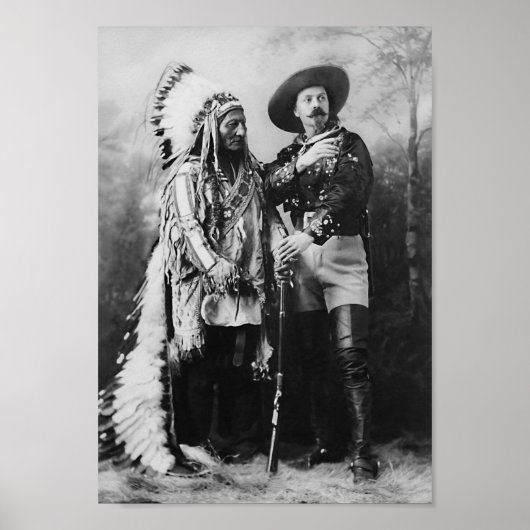 Sitting Bull en Buffalo Bill - 1897 Poster (Voorkant)