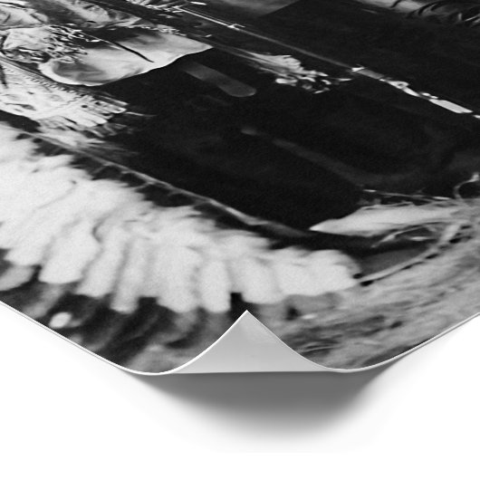 Sitting Bull en Buffalo Bill - 1897 Poster (Hoek)