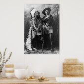 Sitting Bull en Buffalo Bill Portrait van 1885 Poster (Keuken)