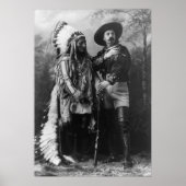 Sitting Bull en Buffalo Bill Portrait van 1885 Poster (Voorkant)
