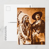 Sitting Bull en Buffalo Wild West Show 1885 Briefkaart (Voorkant / Achterkant)