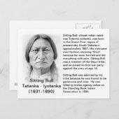 Sitting Bull FACT-KAART Briefkaart (Voorkant / Achterkant)