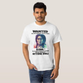 Sitting Bull Gezocht Poster T-shirt (Voorkant volledig)
