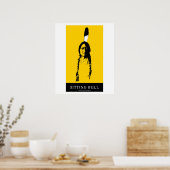 Sitting Bull in geel Poster (Keuken)