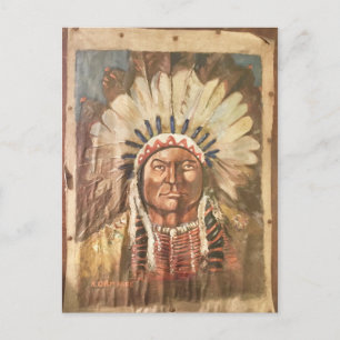 Sitting Bull Indian Chief Briefkaart