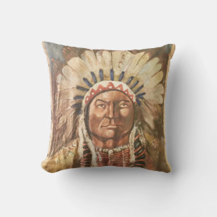 Sitting Bull Indian Chief Kussen