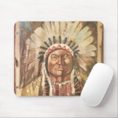 Sitting Bull Indian Chief Muismat (Met muis)