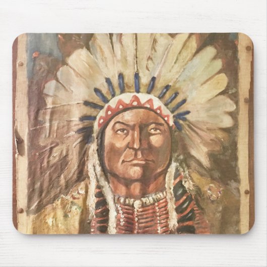 Sitting Bull Indian Chief Muismat (Voorkant)