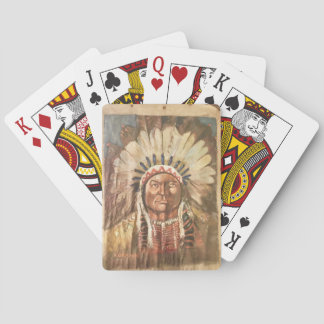 Sitting Bull Indian Chief Pokerkaarten