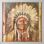 Sitting Bull Indian Chief Poster (Voorkant)