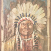 Sitting Bull Indian Chief Sticker (Voorkant)
