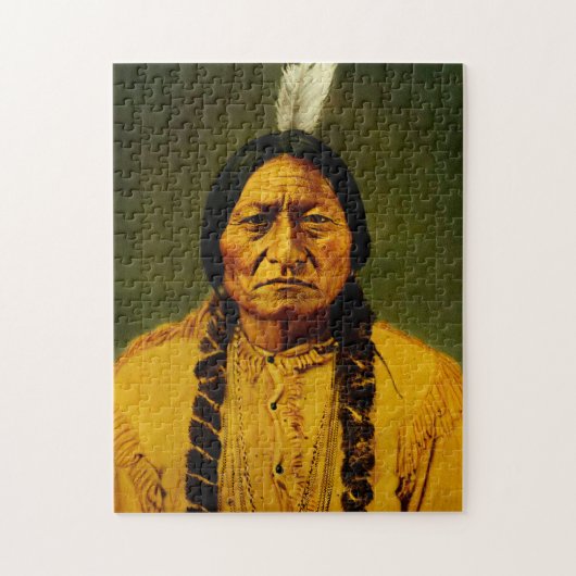 Sitting Bull inheemse Amerikaanse chef Legpuzzel (Verticaal)