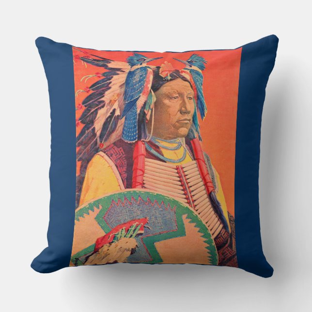 Sitting Bull Kussen (Voorkant)