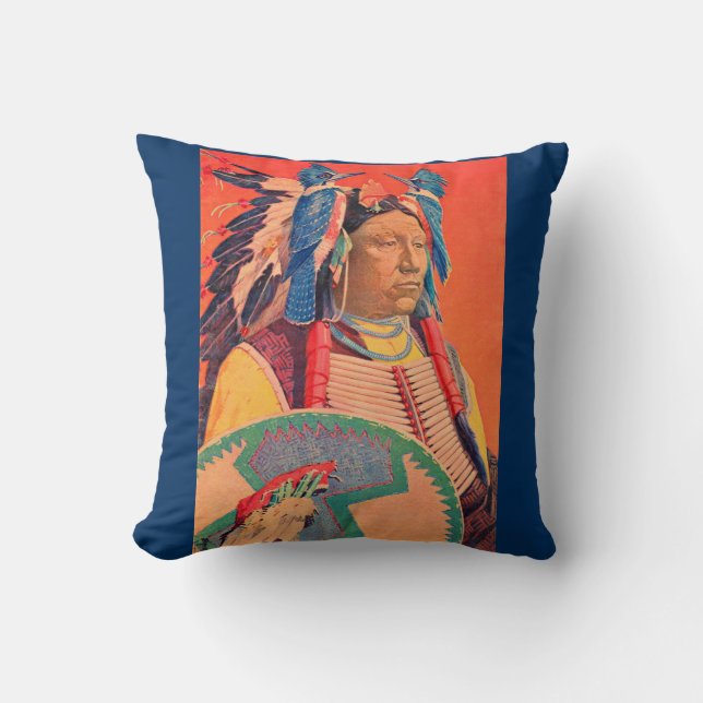Sitting Bull Kussen (Voorkant)