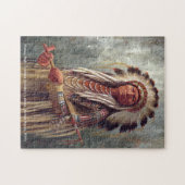 Sitting Bull, Native American Chief puzzle Legpuzzel (Horizontaal)