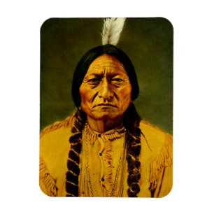 Sitting Bull Native American First Nations Chief Magneet