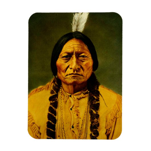 Sitting Bull Native American First Nations Chief Magneet (Verticaal)