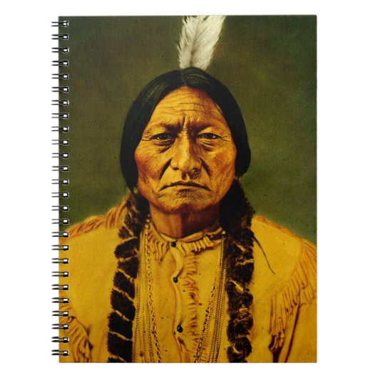Sitting Bull Native American First Nations Chief Notitieboek (Voorkant)