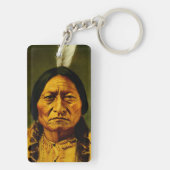 Sitting Bull Native American First Nations Chief Sleutelhanger (achterkant)