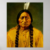 Sitting Bull Native American Indian Chief Poster (Voorkant)