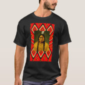 Sitting Bull Native American Indian Eye Dazzler T-shirt (Voorkant)