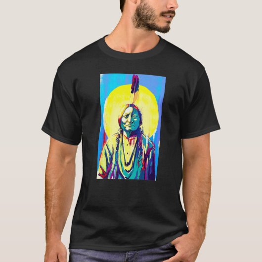 Sitting Bull Native American T-shirt (Voorkant)