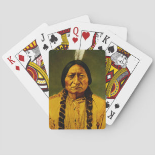 Sitting Bull Native Amerikaanse Chief Pokerkaarten