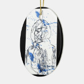 Sitting Bull - Oorspronkelijk ontwerp van Lance Br Keramisch Ornament (Links)