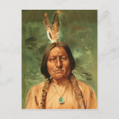 Sitting-Bull painted by William Gilbert Gaul 1890 Briefkaart (Voorkant)