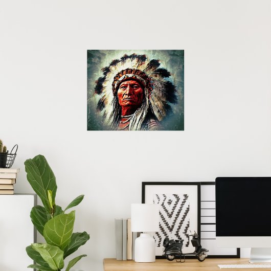 Sitting Bull Poster (Thuiskantoor)