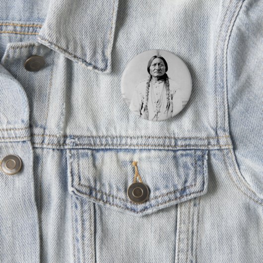 Sitting Bull Ronde Button 5,7 Cm (In situ)