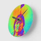 Sitting Bull Ronde Klok (Hoek)