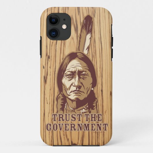 Sitting Bull Satire Phone Case (Achterkant)