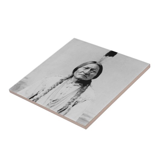 Sitting Bull Tegeltje (Zijkant)