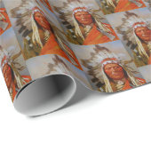 Sitting Bull van Henry Farny 1899 Lakota Leader Cadeaupapier (Rol Hoek)