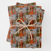 Sitting Bull van Henry Farny 1899 Lakota Leader Inpakpapier Vel (In situ)