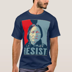Sitting Bull verzet zich tegen Hunkpapa Lakota Lea T-shirt