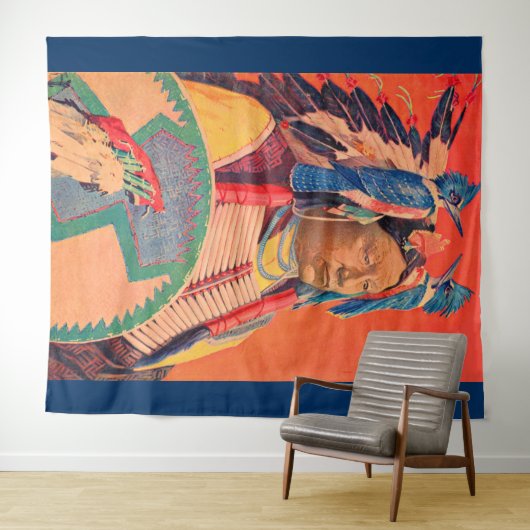 Sitting Bull Wandkleed (In Situ (horizontaal))