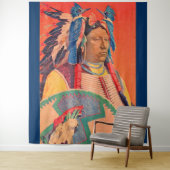 Sitting Bull Wandkleed (In situ)
