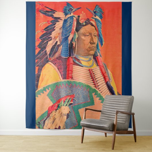 Sitting Bull Wandkleed (In situ)