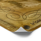 Sitting Bull Warrior quote. Robuust afdrukken Poster (Hoek)