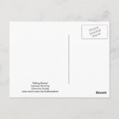 Sitting Bunny Rabbit Art Briefkaart (Achterkant)