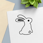 Sitting Bunny Rabbit Color Me Zelfinktende Stempel