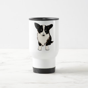 Sitting Cardigan Welsh Corgi Illustratie Reisbeker