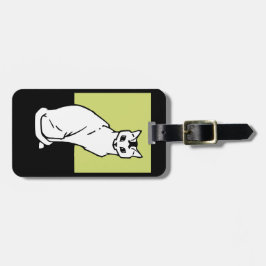 Sitting Cat Julie de Graag Art Nouveau Bagagelabel